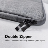 Slim Shockproof Laptop Sleeve with Plush Lining (13–16")